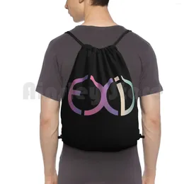Backpack Exid Drawstring Bags Gym Bag Waterproof Junghwa Le Hani Solji Hanny Kpop Music Hallyu Korean Fandom