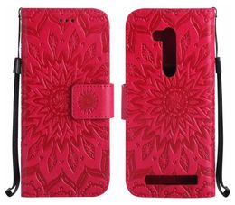 Mobile Phones Cases For ASUS ZenFone ZB452KG ZB551KL ZD552KL GO 4 Selfie Pro Case Flip Cover Luxury Leather Sunflower5148415