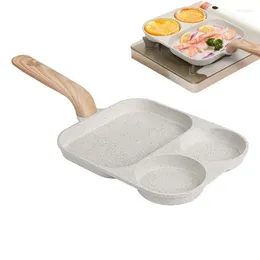 Pans Breakfast Pan Nonstick Grill Skillet With 3 Section Pancake Divided Cooking For Making Home Kitchen Supplies