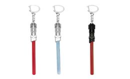 Keychains Arrival Movie Lightsaber Keychain Fashion Key Holder Ring For Fan039s Gift5217172