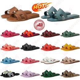 Designer slippers slides classic flat summer beach lazy fashion cartoon big head Rubber flip flops leather slippers women's shoes sexy sandals