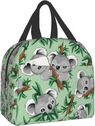 Bags Cute Koala Lunch Bag Compact Tote Bag Reusable Lunch Box Container For Women Men School Office Work