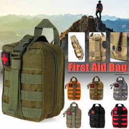 Packs First Aid Bag Camping Tactical Medical Pouch Emt Emergency Survival Kit Hunting Outdoor Box Large Size 600d Nylon Bag Package