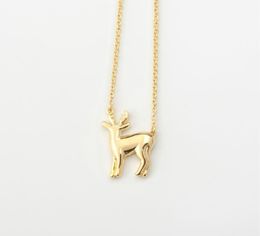 1 Sika deer elk antler pendant necklace Christmas reindeer fawn animal clavicle simple children039s Lucky woman mother me7980279