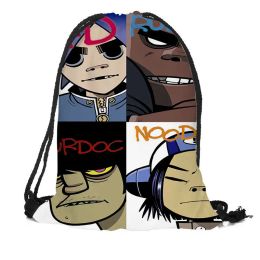 Backpacks Custom Gorillaz Backpacks Travel Softback Men Women Drawstring Bag School Girls Backpacks