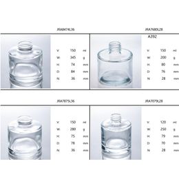 Thickened glass bottle Aromatherapy glass cylinder perfume bottle