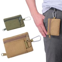 Accessories Outdoor Portable Mini EDC Gadgets Molle Pouch Key Wallet Travel Zipper Belt Bag Tactical Purses Hunting Hiking Waist Wallet