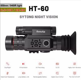 Cameras Sytong HT60 6.513X / 2X8X Digital Night Vision Riflescope NV monocular 850nm / 940nm WIFI Crosshair Sight Hunting Camera