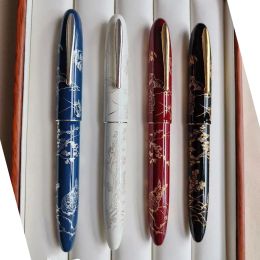 Pens 2023 Hongdian N23 Fountain Pen Rabbit Year Limited Highend Students Business Office Supplies Gold Carving Writing Pens