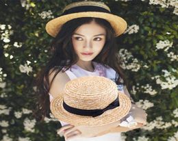 Fashion Women Girls Lovely Boho Sun Beach Straw Hats Wide Brim Summer Cap ParentChild Outfit Girls Ladies Kids Holiday Sun Hats19721806