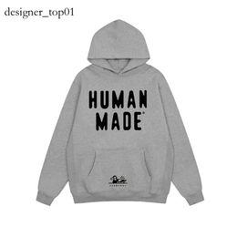 Human Made Fashion Brand Designer Mens Hoodies Pullover Sweatshirts Loose Long Sleeved Bear Duck Cute Animal Letter Print Mens Womens Cotton Hooded Oversized 7565