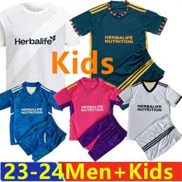 MLs 23/24LA GaLAxy Soccer Jersey Kid Kit Man Major League Los Angeles 23Football Shirt Primary Home White Angeleno Away Green BRUGMAN RIQUI PUIG JOVELJIC NEAL2024