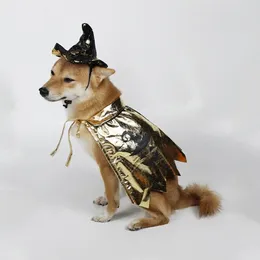 Dog Apparel Adjustable Pet Cape Stylish Witch Hat Set For Halloween Party Decoration Festive Costume Cats Dogs Dress-up