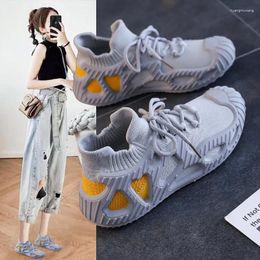 Casual Shoes Women Vulcanised Shoe Breathable Sports Soft Soled Travel Flat Bottomed Platform Sneakers Zapatillas