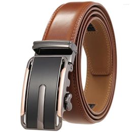 Belts Designer Belt For Men Metal Automatic Buckle Genuine Leather Waist Band Luxury Fashion Cowhide Men's Novelty 3.5cm