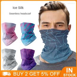 Bandanas One Woven Seamless Design Mask Upgrade Cycling Equipment Smooth Pattern Solid Colour Clear Light