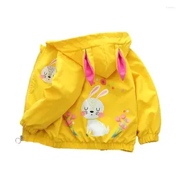 Jackets Children's Clothing Girls' Coats 2024 Spring Cartoon 1-6YChildren's Fashion Trench Trendy Thin