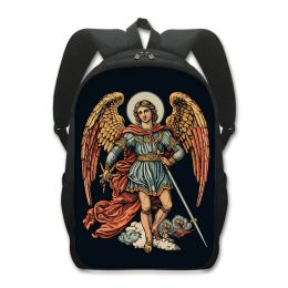 Bags Angel Statue Backpacks Women Men Rucksack Archangels Print Daypack Children School Bags for Teenager Laptop Backpack Book Bag