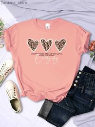 Women's T-Shirt Plus Size Spread More Love Every Day Printing T-Shirt Women Casual Breathable Tshirts Soft Casual Ts Loose Short Slve Female Y240420