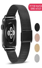 Laforuta Milanese Loop Band for Apple Watch 44mm42mm iWatch Bracelet Strap 40mm38mm Stainless Steel Wristwatch Series 4 3 2 13508026