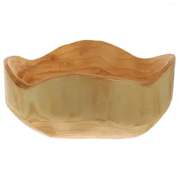 Dinnerware Sets Wood Plates Irregular Wooden Fruit Household Pastry Snack Platter Serving Board