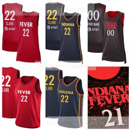 Fever Custom Basketball Jersey 34 Grace Berger 11 Maya Caldwell 22 Caitlin Clark 23 Leilani Correa 12 Damiris Dantas 10 Lexie Hull 0 Kelsey Mitchell