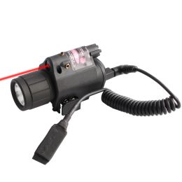 Scopes 200 Lumens Hanging Flashlight Red Light Switch to Flashlight or Laser Mode Tactical Hunting Accessories