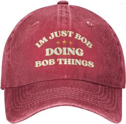 Ball Caps Im Just Bob Doing Things Hat Trucker Hats Baseball Cap Adjustable Sports Unisex