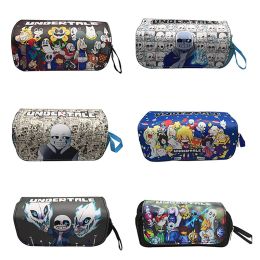 Wallets Undertale Cosplay Pen Pencil Case Cartoon Student School Stationery Box Cosmetic Makeup Bag Gift
