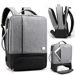 Backpack Mens School Bag 17 Inch 15.6'' Anti Theft Male Notebook Trip Back Pack Laptop Backpacks Office Women Travel Bagpack