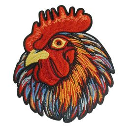 Rooster Cool Embroidered Appliques Iron on Patches Hats Clothing Accessories Sew on Embroidery Patches Free Shipping