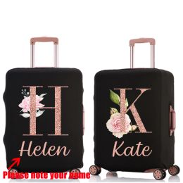 Accessories Custom Name Travel Luggage Cover for 1832 Inch Suitcase Thicker Elastic Dust Bag Travel Accessories Large Travel Suitcase Cover