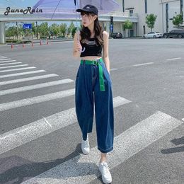 Women's Jeans High Waist Loose Comfortable For Women Plus Size Fashionable Casual Straight Pants Carrot Mom Washed Boyfriend