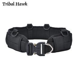 Accessories Tactical Belt Military Airsoft Combat Molle Belt Men Paintball Hunting CS Shooting Training Soft Padded Waist Belt Adjustable