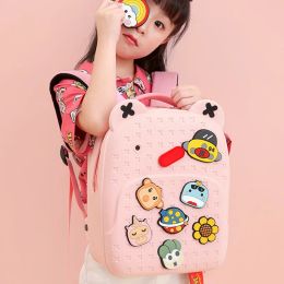 Bags Kindergarten Kids Kawaii Backpacks for Girls Fashion DIY School Bags for Boys Waterproof Children Kids Cartoon Book Bag Gift