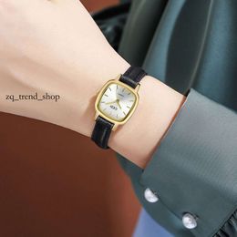 Luxury Quality Square Women's Watch Watch Minimalist Style Belt Student Small Brown Watch Waterproof Niche High-end Feel Wristwatch Women's Quartz Watch Wholesale 80