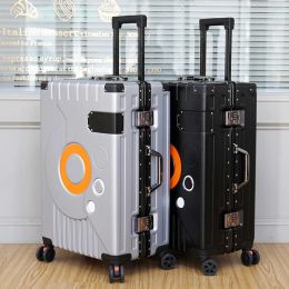 Luggage Luggage Ladies Trolley Luggage Set Student Lightweight Universal Wheel Password Case Cabin Suitcase 20 Inches Trunk Fashion New