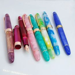 Pens All Hot Color Kaigelu 356 Fountain Pencelluloid EF F M Nib Acrylic Beautiful Marble Office Business Model Ink Pen To Write Gift