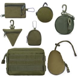 Packs Tactical Wallet Pocket 1000D Military Accessory Bag Portable Mini Money Coin Pouch Keys Holder Waist Bag for Hunting Camping