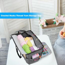 Bags Durable Portable Knitting Storage Bag Practical Multifunctional Classic Crochet Hooks Needles Sewing Supplies Organizer