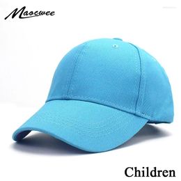 Ball Caps Summer Kids Solid Colour Children Snapback Baseball Cap With Spring Hip Hop Boy Girl Baby Hats For 3-8 Years Old Green 2024