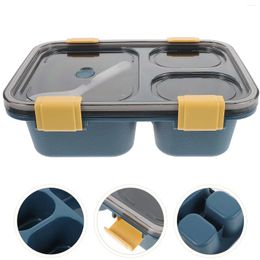 Dinnerware Divider Lunch Box Prep Containers Microwavable For Adults With Lids Portable Boxes Holder Heated Lunchbox Meal