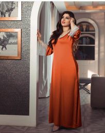 Casual Dresses Dubai Turkey Middle East Mesh Satin Dress