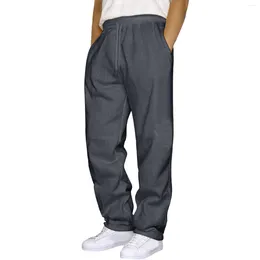 Men's Pants Mens Hip Hop Casual Solid Color Lace Up Workout Sportswear Pocket Daily Wear Sweatpants Athletic Jogger Male