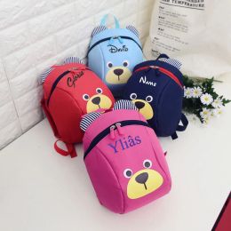 Backpacks Personalised Embroidery Mini Toddler Backpack Lightweight Backpack for Little Girls and Boys Daycare Backpack with Chest Strap