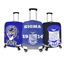 Accessories Twoheartsgirl Zeta Phi Beta Suitcase Covers Zipper Durable Luggage Cover Protector Apply to 1832 Inch Baggage Travel Accessory