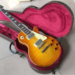 G LP Standard Electric Guitar Honey Peach Blossom Heart Body Neck can be customized according to requirements