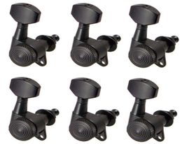 6 Pieces 6R Tuning Pegs Machine Heads for Electric Acoustic Guitar Black7202212