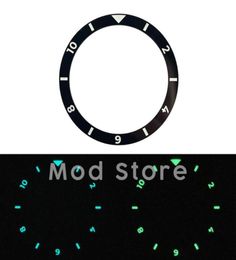 Repair Tools Kits SKX007 SRPD Mod Flat Ceramic Bezel Insert Dual Time Style GMT 12 Hours Black 38mm BGW9 Lume260y7937351