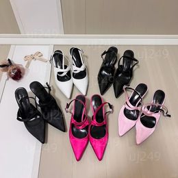 Designer Fashion Women Dress Shoe Sandals High Heel Sandals Cucciola caviglia Teli a spillo Formale Eventi formali Scarpe dimensioni 34-41